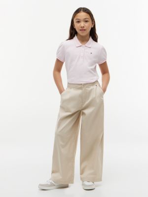 Детские свитеры Tommy Hilfiger Kids' Puff-Sleeve Stretch Polo — фото 2