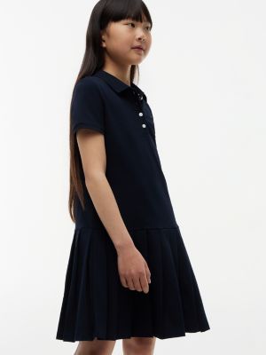 Tommy Hilfiger Kids' Pleated Stretch Polo Dress — фото 3