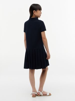 Kids' Pleated Stretch Polo Dress | Tommy Hilfiger
