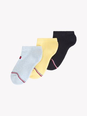 Kids' Tommy Flag Ankle Sock 3-Pack, Navy / Multi