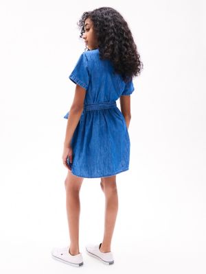 Kids' Belted Chambray Dress | Tommy Hilfiger USA