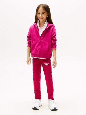 Kids' Varsity Logo Legging, Stunning Magenta