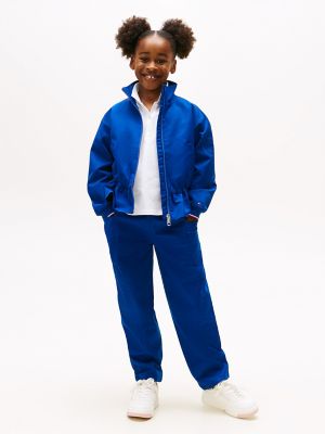 Kids' Pull-On Paper Bag Waist Pant, Anchor Blue