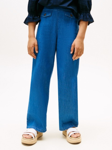 Детские джинсы Tommy Hilfiger Kids' Pull-On Wide Leg Jean
