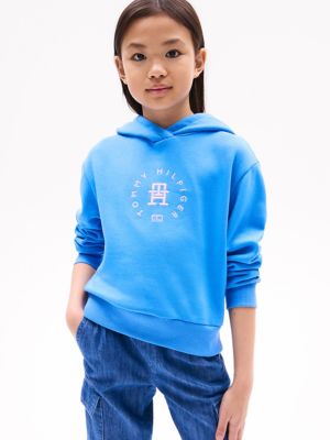 Kids' Circle Logo Hoodie, Copenhagen Blue