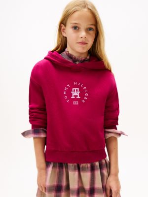 Kids' Circle Logo Hoodie, Italian Wine