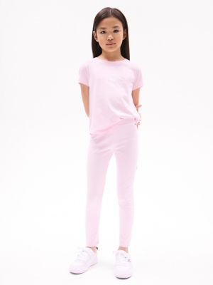 Kids' Circle Logo Legging, Ballerina
