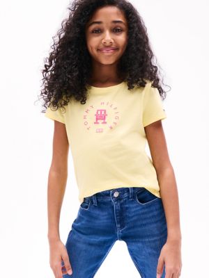 Kids' Circle Logo T-Shirt, Citronella
