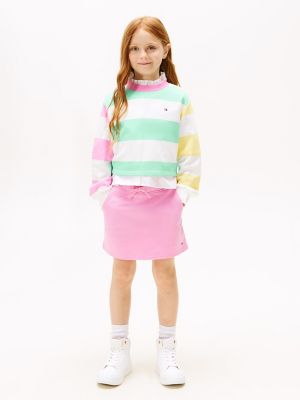 Kids' Drawstring Skort, Fuchsia Pink