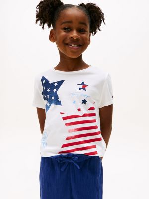 Kids' Star Logo T-Shirt, Optic White