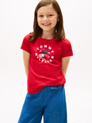 Kids' Strawberry Logo T-Shirt, Primary Red