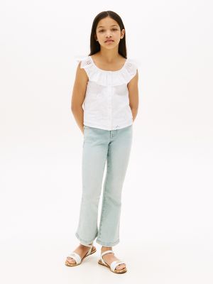 Kids' Pull-On Flare Skinny Jean, Light Wash