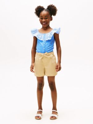 Kids' Tie-Waist Pull-On Short, Harvest Wheat