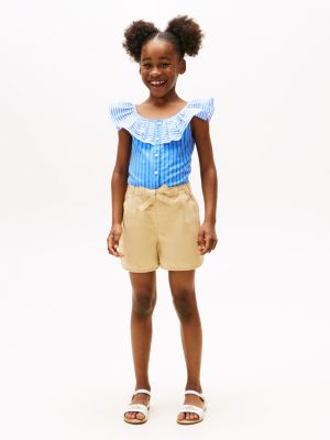 Kids' Tie-Waist Pull-On Short, Harvest Wheat
