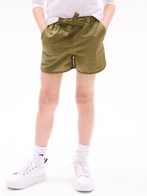 Kids' Tie-Waist Pull-On Short, Uniform Olive