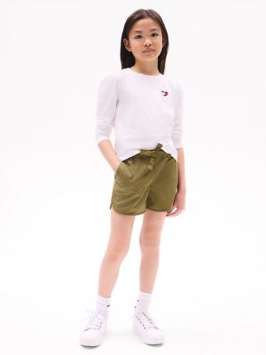 Kids' Tie-Waist Pull-On Short, Uniform Olive