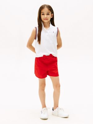 Kids' Tie-Waist Pull-On Short, Fierce Red