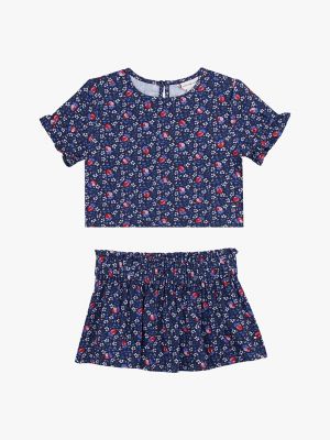 Babies' Strawberry Top & Skirt Set, Navy