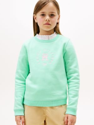 Kids' Circle Logo Sweatshirt, Miami Aqua