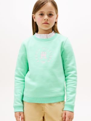 Kids' Circle Logo Sweatshirt, Miami Aqua