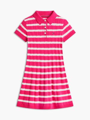 Детские платья Tommy Hilfiger Kids' Stripe Cable Knit Polo Dress — фото 5