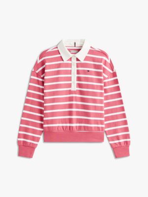 Детские худи Tommy Hilfiger Kids' Stripe Polo Sweatshirt — фото 5