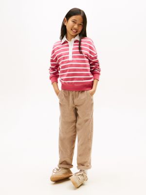 Детские худи Tommy Hilfiger Kids' Stripe Polo Sweatshirt — фото 3
