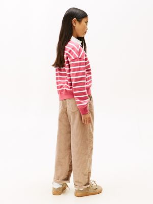 Детские худи Tommy Hilfiger Kids' Stripe Polo Sweatshirt — фото 4