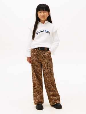 Детские свитеры Tommy Hilfiger Kids' Sequin Logo Ruffle Sweater — фото 3