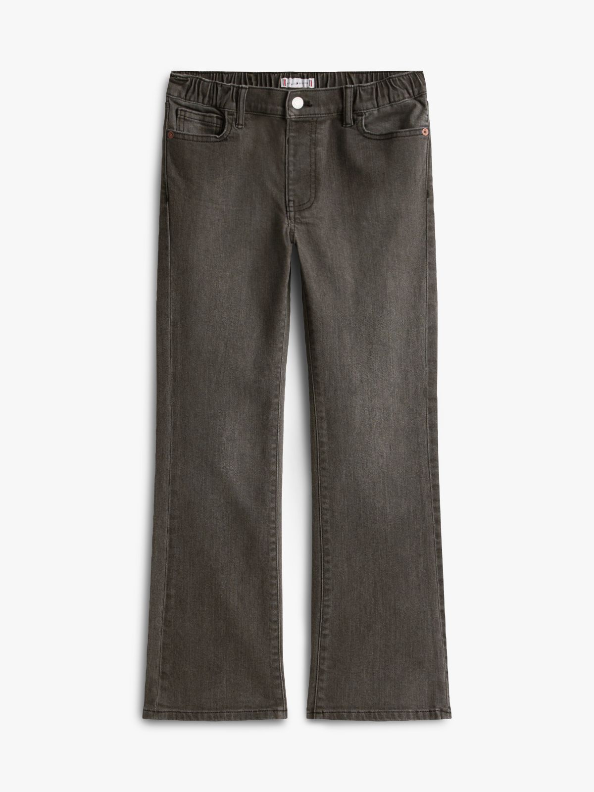 Kids' Pull-On Stretch Flare Jean — Grey Wash