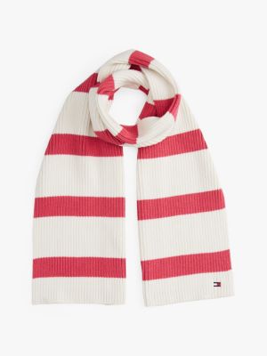 Kids' Stripe Scarf, Ivory / Multi