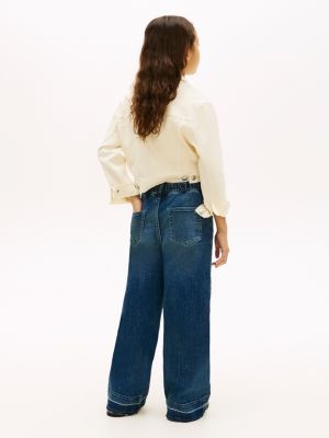 Детские джинсы Tommy Hilfiger Kids' Stretch Wide Leg Jean — фото 4