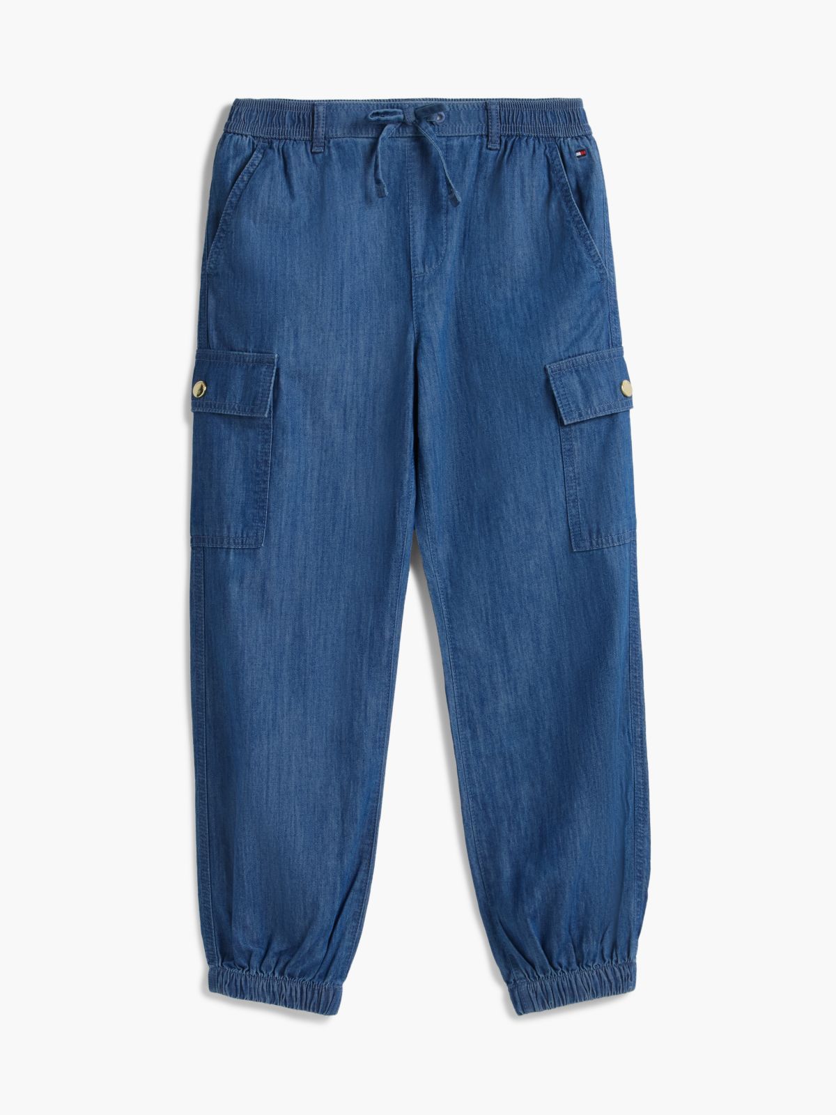 Kids' Stretch Chino Cargo Jogger — Dark Chambray