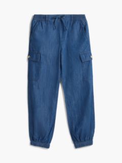 Kids' Stretch Chino Cargo Jogger — Dark Chambray 6