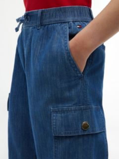 Kids' Stretch Chino Cargo Jogger — Dark Chambray 4