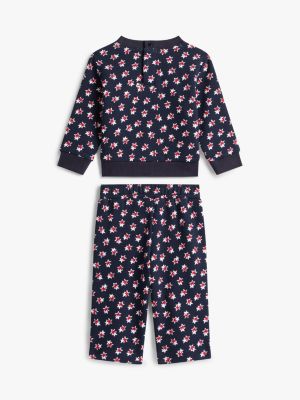 Комплект Tommy Hilfiger Star Top & Wide Leg Pant Set для малышей, цвет: Тёмно-синий — фото 2