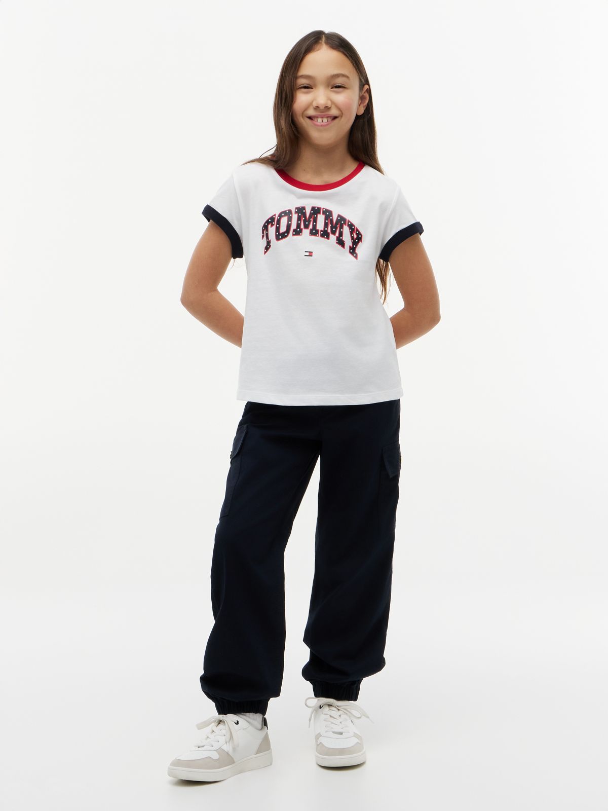Kids' Stretch Chino Cargo Jogger — Navy