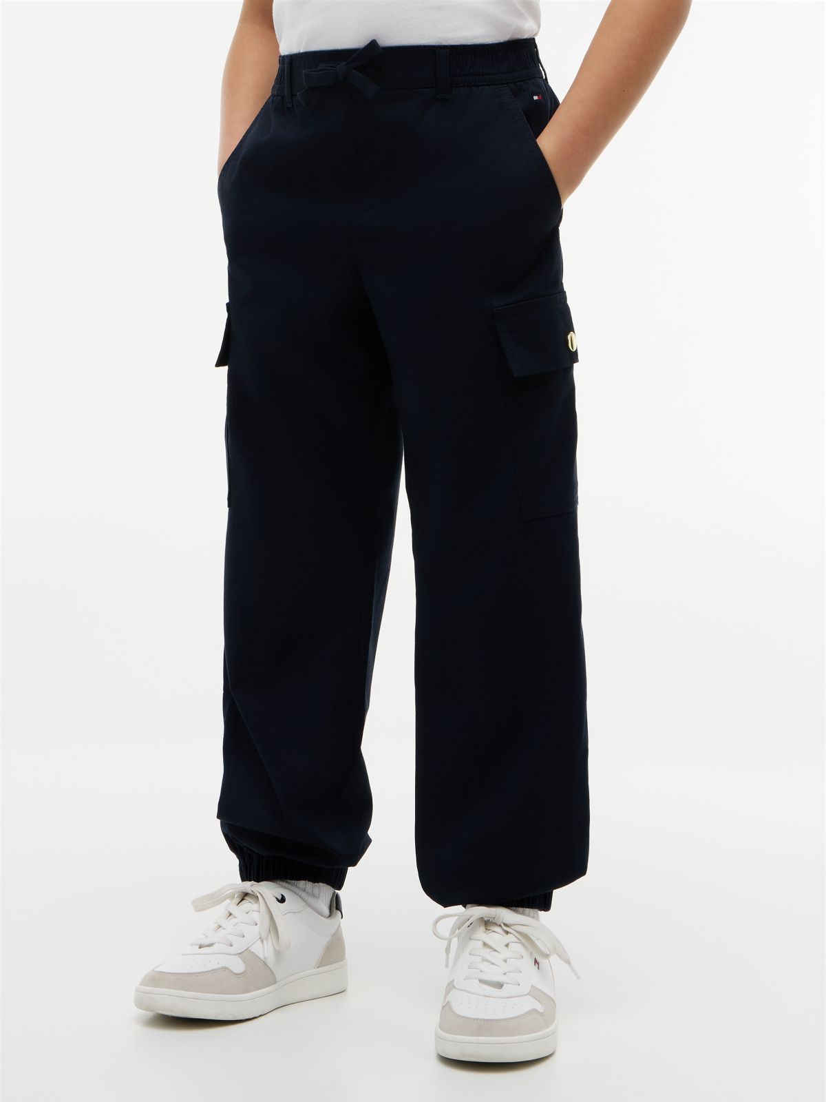Kids' Stretch Chino Cargo Jogger — Navy