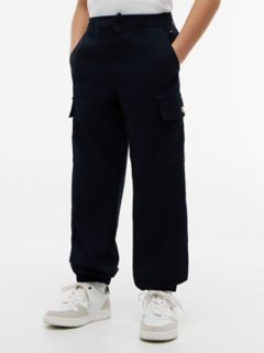 Kids' Stretch Chino Cargo Jogger — Navy 1