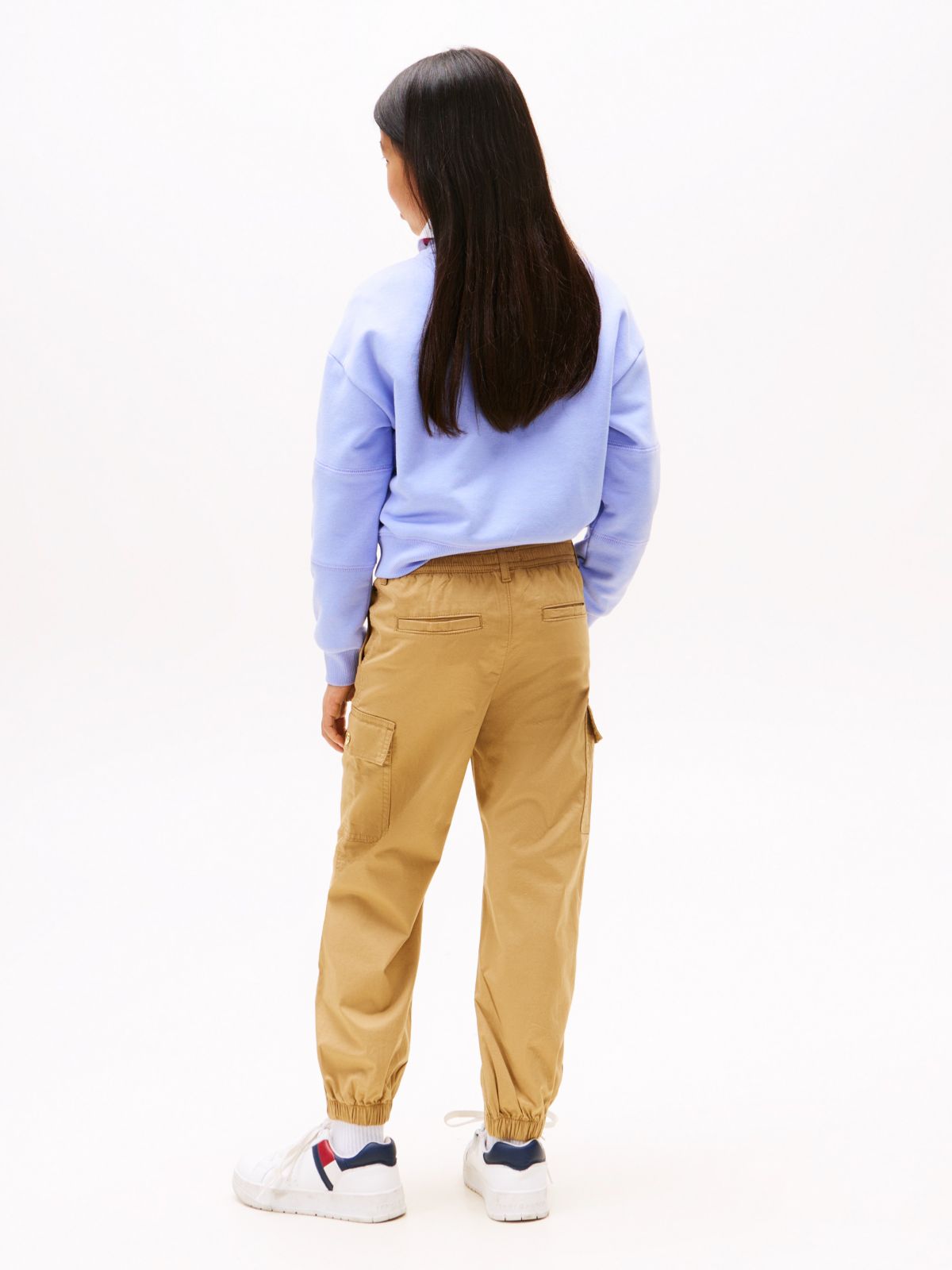 Kids' Stretch Chino Cargo Jogger — Classic Khaki