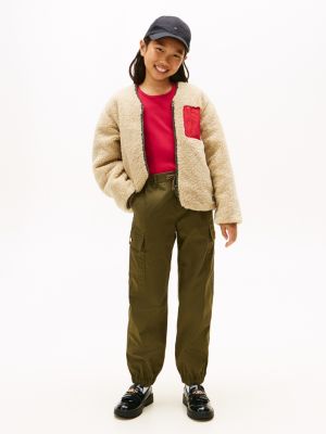 Kids' Stretch Chino Cargo Jogger, Army Green