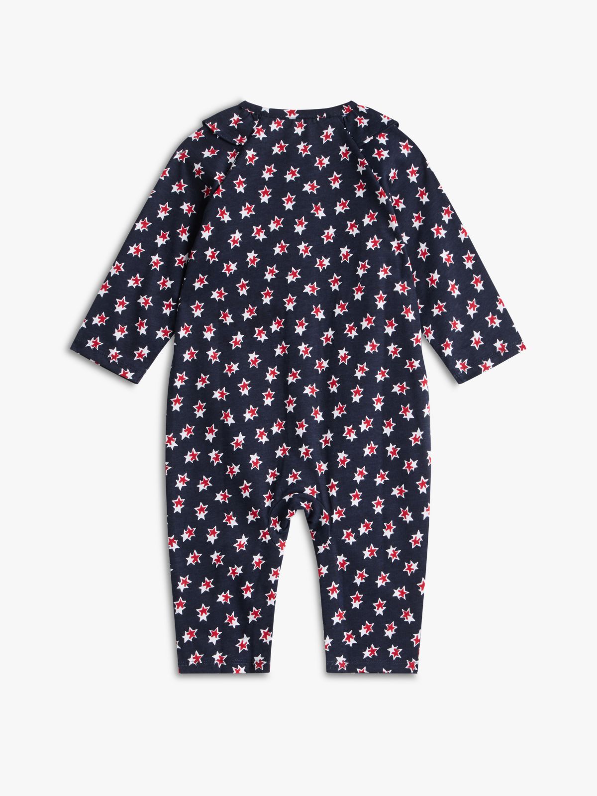 Babies' Star Ruffle Coverall — Navy