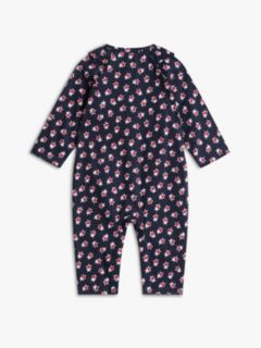 Babies' Star Ruffle Coverall — Navy 2