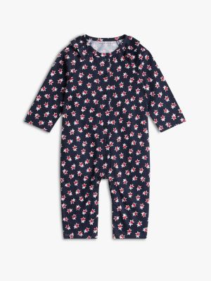 Babies' Star Ruffle Coverall, Navy