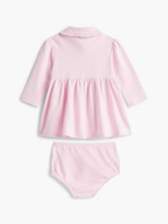 Babies' Long-Sleeve Stretch Polo Dress — Ballerina 2