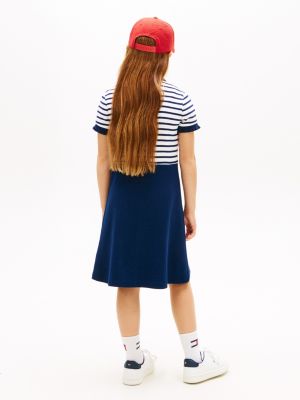 Tommy Hilfiger Kids' Stretch Polo Skater Dress — фото 4