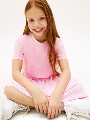 Tommy Hilfiger Kids' Spring Graphic T-Shirt Dress — фото 3