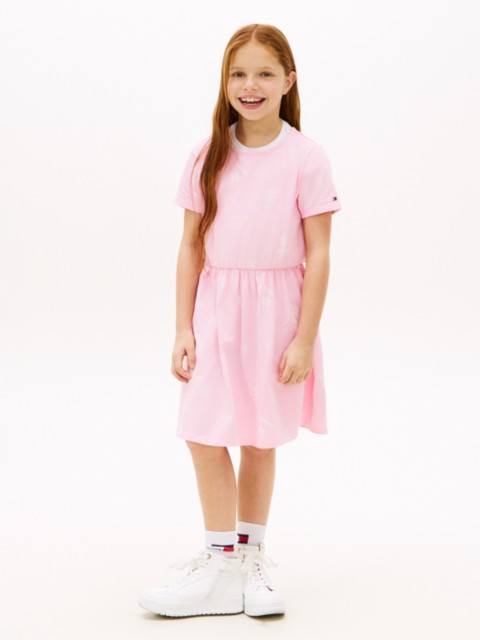 Tommy Hilfiger Kids' Spring Graphic T-Shirt Dress