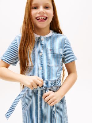 Детские платья Tommy Hilfiger Kids' Striped Denim Dress — фото 2