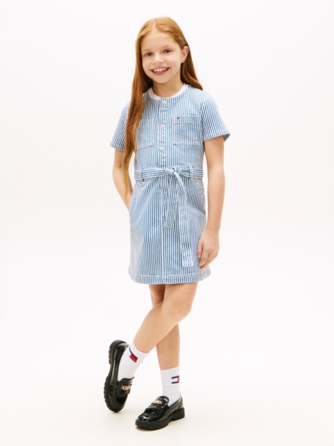 Детские платья Tommy Hilfiger Kids' Striped Denim Dress